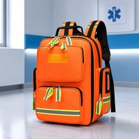Sac à dos médical professionnel de 35 L pour les premiers secours |   Kit de survie d'urgence imperméable pour les secours médicaux et les interventions en plein air