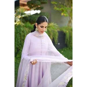 Conjunto de traje para mujer Heirloom Lilac Kalidaar y Dupatta - Product Image 5