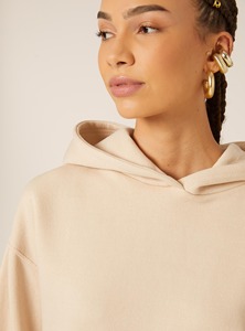 เสื้อมีฮู้ดบ็อกซี่ของผู้หญิงผ้าหนาผ้าฝ้าย100% ฤดูหนาวพิมพ์ลายได้ตามต้องการ - Product Image 2