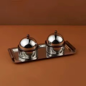 Aluminium Design Dessert Displayer Dome Lid Large Size Party Wedding Dates <b>Bowl</b> Serving Table Sweets <b>Snack</b> Usage - Product Image 4
