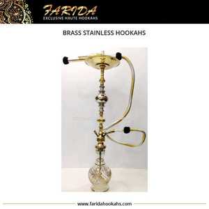 Cachimbas de Latón Martillado de Lujo al por Mayor con Técnica de Espejo de Calidad, Cazoleta Esmaltada Negra, Manguera Lavable de Dos Metros, Hechas a Medida - Product Image 5