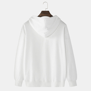 2024 sudaderas con capucha de serigrafía de alta calidad para hombres, sudaderas con capucha de serigrafía de Color blanco para hombres, Sudadera con capucha de buena calidad - Product Image 2