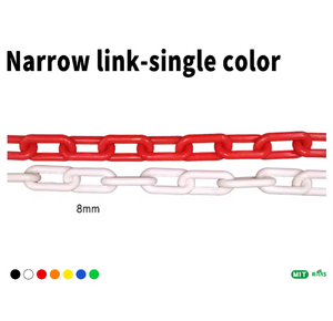 Cadena de Seguridad de 35 Metros en Espiral, Cadena de Eslabones de Plástico PE Multicolor de 8mm Estándar de Taiwán, Color Único a Petición del Cliente - Product Image 6