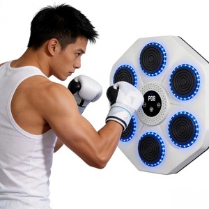 Cible <span class=keywords><strong>murale</strong></span> musicale intelligente et écologique avec 6 pads et <span class=keywords><strong>base</strong></span> antidérapante pour l'entraînement cardio à domicile - Product Image 1