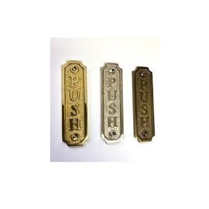 New Lord Brand Brass Gold-Plated Round Polished <b>Door</b> Plaque <b>Signs</b> - Product Image 1