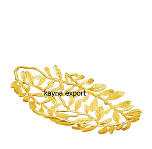 Tazón de Servir de Metal Blanco Pulido de Lujo con Diseño de Mariposa, para Decoración de Bodas y Fiestas, Rama Dorada Hecha a Mano, al Mejor Precio de Fábrica - Product Image 3