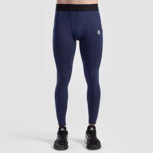 GA 2.0 Navy <b>Compression</b> <b>Men's</b> Leggings Premium Performance Pant <b>for</b> Fitness and Training - Product Image 2