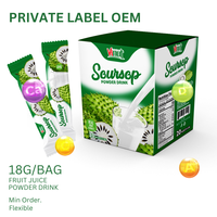 Marketingondersteuning - (20 zakjes/doos) Gefreeze-droogd instant gemengd fruitpoeder - Gratis monster, groothandel dranken/private label