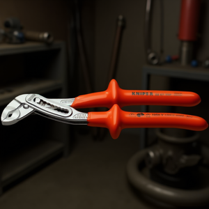 Knipex Alligator Chrome Plated Water Pump Pliers VDE-Tested with Dipped Insulation Handles Hydraulic <b>Tools</b> <b>Accessory</b> - Product Image 3