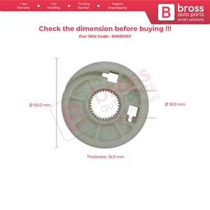 ชุดซ่อมมอเตอร์กระจกหน้าต่าง ด้านหน้าซ้าย สำหรับ C4 Picasso ปี 2006 ขึ้นไป รุ่น BWR5157 - Product Image 5