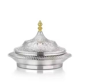 Casseroles en acier fini or et argent martelé arabe de haute qualité - Product Image 5