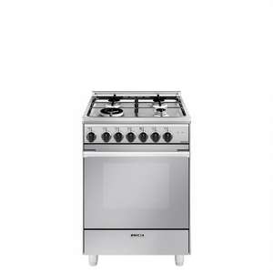 Cocina de gas de 4 quemadores con horno eléctrico UNICA U664MI Inox Clase A (60x60x90cm) - Product Image 2