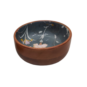 ชามไม้อะคาเซียไม้ทรงกลมดีไซน์เคลือบเป็นมิตรต่อสิ่งแวดล้อมสำหรับตกแต่งเทศกาลคริสต์มาสทำจากไม้อะคาเซียทำจากไม้ทรงกลมออกแบบโลโก้ได้ตามต้องการ - Product Image 1