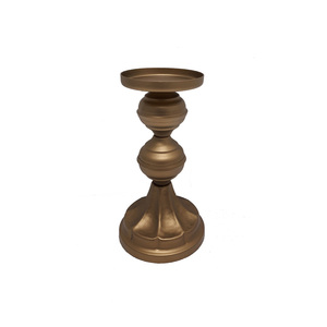 Soporte de pilar de vela de Metal de diseño elegante acabado de latón para el hogar boda Navidad decoración de iluminación de mesa - Product Image 5