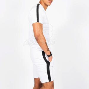 Servicio OEM Conjunto de camiseta y pantalones cortos de verano para hombres Conjunto de camiseta y pantalones cortos de algodón para hombres - Product Image 6
