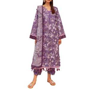 Vestido Informal para Mujer, Estilo Pakistaní, Listo para Usar, Trajes Salwar Kameez de Lino, Secado Rápido, Transpirable, Precio Razonable - Product Image 1