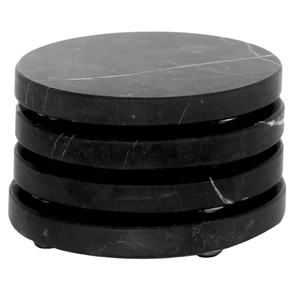 Precio al por mayor, el mejor diseño, Juego de 4 posavasos de cerámica absorbente con patrón de mármol blanco para bebidas y accesorios de cocina, posavasos - Product Image 5