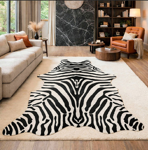 Alfombras de piel de vaca con estampado de cebra de Brasil - Calidad de alta gama - Producto natural - Ubicación de la mejor calidad en alfombras de piel de vaca - Product Image 1