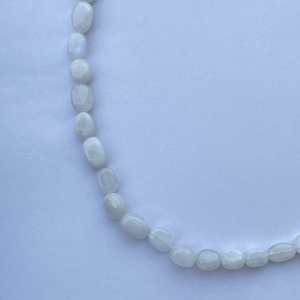 8mm Naturel Arc-En-Pierre De Lune Lisse Ovale Pierres Précieuses Perles Colliers Bijoux Usine En Gros Femmes Tendance Dernière Conception Nouveau - Product Image 3