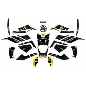 Kit di Adesivi 3D Personalizzati per Moto, Decalcomanie Gialle Compatibili con Suzuki V-Strom 1050 - Product Image 1