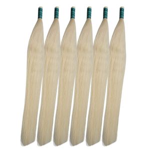 Cheveux humains brésiliens Remy 100% purs OEM BSL # Extensions de cheveux naturels blonds 613 en vrac, lisses, 8-24 pouces, 100g, sans perte ni nœuds - Product Image 2