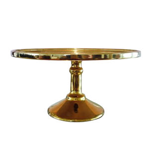 Luxury Blue Custom Metal <b>Cake</b> <b>Stand</b> Wit <b>Glass</b> Top Set of 3 Made India and Supplier From India Wholesale and Suppliers - Product Image 5