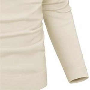 Vente en gros de chandails pour hommes anti-rides et anti-rétrécissement en polyester respirant avec logo personnalisé de couleur unie et de haute qualité - Product Image 5