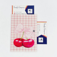 Grande Demande Somofy Enterprises Outil de Beauté en Plastique Acrylique avec Logo Personnalisé, Nouveau Design Cerise, Motif Cœur et Papillon, Dalle à Cils Durable