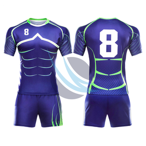 Top des tendances en gros uniformes de rugby personnalisés de haute qualité équipe 100% uniformes de football de rugby en polyester - Product Image 3