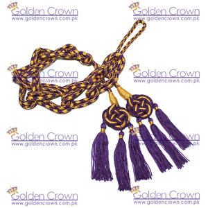 Cincture sur mesure avec cordon croisé doré Petits glands Fil métallique Personnaliser la couleur - Product Image 4