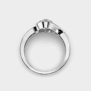 Anillo de Compromiso de Lujo para Mujer con Diamante Cultivado en Laboratorio de 1.0 Quilates, Corte Redondo, Montura de Tensión y Banda Dividida, Joyería de Regalo - Product Image 6