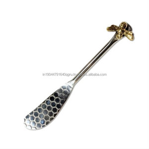 Elegant Brass and Stainless Steel Bee Handle Food <b>Safe</b> Sleek and Modern <b>Knife</b> Fine Dining Essential - Product Image 4