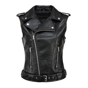 Streetwear Men's Genuine Leather High Quality Waterproof Breathable Eco-Friendly Plus Size 5XL Moto Biker <b>Waistcoat</b> Sleeveless - Product Image 5