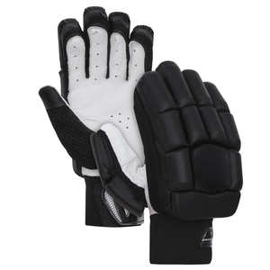Guantes de Bateo de Cricket de Cuero PU Pakistaní de Primera Calidad, Diseño Liso, Color Blanco, Talla Mediana, Precio Razonable - Product Image 1