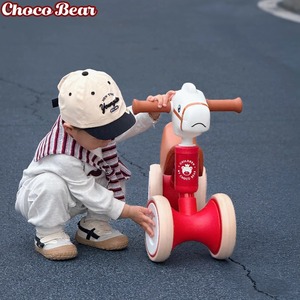 Choco Bear Nuovo Design <span class=keywords><strong>Bici</strong></span> Senza Pedali a 4 Ruote per Bambini, Giocattolo <span class=keywords><strong>Cavalcabile</strong></span> da Esterno, <span class=keywords><strong>Bici</strong></span> Scorrevole per Bambini - Product Image 5