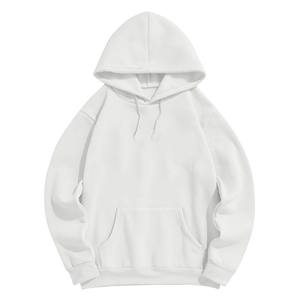 Alta calidad 100% algodón mezclado básico grueso blanco liso peso pesado sudaderas con capucha de gran tamaño logotipo personalizado de talla grande para hombres con capucha - Product Image 1