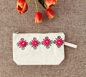 กระเป๋าใส่ดินสอปักงานฝีมือแฟนซีที่ละเอียดอ่อนชุดปากกา DIY พร้อมด้ายปักและเข็มอุปกรณ์เสริมทั้งหมด - Product Image 2