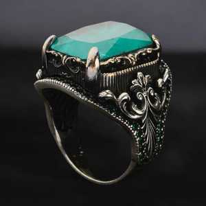 แหวนอเมทิสต์สำหรับผู้ชายแหวนพลอยอเมทิสต์สีเงินทำด้วยมือเครื่องประดับสำหรับผู้ชายของขวัญวันเกิดที่สมบูรณ์แบบสำหรับเขา - Product Image 6