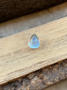 พลอยคาโบชองรูปลูกแพร์พลอยสีฟ้าจากพลอยเทียมพลอยเทียมเทียมทรงหลวมสำหรับทำเครื่องประดับ1.10กะรัต - Product Image 4