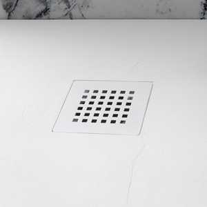 ถาดรองอาบน้ำเรซิ่นดีไซน์อิตาลีสีขาว 80x80 ซม. คอริซินี - Product Image 5