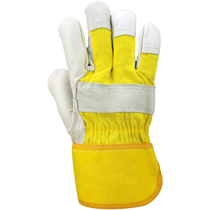 Ventas calientes XL Tamaño Doble Palma Seguridad Guantes de extinción de incendios Anticorte y antiimpacto Resistente al fuego Protección de cuero dividido - Product Image 2