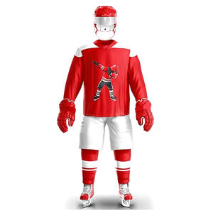 Meilleures ventes Ensemble d'uniformes de hockey sur glace en matériau souple personnalisé Couleur contrastée avec «équipe» Bon nom Service OEM fabriqué au Pakistan - Product Image 1