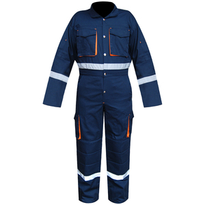 Combinaison unisexe en coton mélangé Combinaison réfléchissante pour mécanicien Combinaison de travail Combinaison de protection Vêtements de travail en coton unisexe - Product Image 2