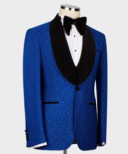 Dernière collection 2024 de costumes de mariage pour hommes élégants tenues de fête de bal et costumes de dîner avec broderie exquise pour hommes - Product Image 5