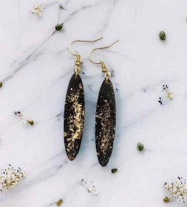 Pendientes de Resina Bordados a Mano, Joyería de Moda de Acero Inoxidable para Mujeres y Niñas, Estilo Clásico para Bodas, Alta Calidad - Product Image 6