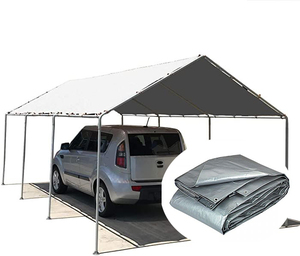 Tarpaulin PE Waterproof Anti-UV Eco-Friendly Windproof 700D-1500D Fabric for Outdoor <b>Tents</b> & Protection - Product Image 2