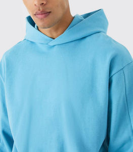 เสื้อฮู้ดดี้ผู้ชายผ้าฟลีซออร์แกนิค 100% ผ้าฝ้ายออร์แกนิค เสื้อสเวตเชิ้ตมีฮู้ด เสื้อฮู้ดดี้แบบกำหนดเองสำหรับผู้ชาย เสื้อฮู้ดดี้ผู้ชาย เสื้อผ้าผู้ชาย - Product Image 5