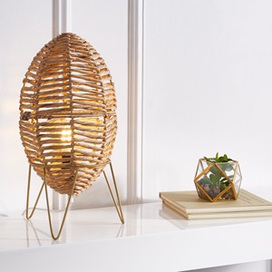 Best selling hand woven lamp in water hyacinth <b>covers</b> shades cheap price natural <b>light</b> lamps - Product Image 5