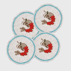 Posavasos bordado con cuentas florales Elegancia hecha a mano por MD Handicrafts - Product Image 2