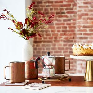 สแตนเลสไม้ตกแต่งมอสโกล่อแก้วกาแฟสําหรับบ้านโรงแรมและร้านอาหารโลหะไม้แก้วดื่มเบียร์ - Product Image 4